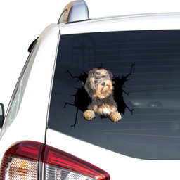 Havanese Crack Window Decal Custom 3d Car Decal Vinyl Aesthetic Decal Funny Stickers Home Decor Gift Ideas Car Vinyl Decal Sticker Window Decals, Peel and Stick Wall Decals