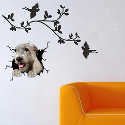 Irish Wolfhound Crack Window Decal Custom 3d Car Decal Vinyl Aesthetic Decal Funny Stickers Cute Gift Ideas Ae10673 Car Vinyl Decal Sticker Window Decals, Peel and Stick Wall Decals