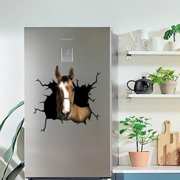 Horse Crack Decal Items Super Cute Anime Farher Day Car Vinyl Decal Sticker Window Decals, Peel and Stick Wall Decals