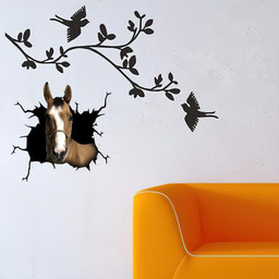 Horse Crack Decal Items Super Cute Anime Farher Day Car Vinyl Decal Sticker Window Decals, Peel and Stick Wall Decals