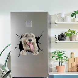 Irish Wolfhound Crack Window Decal Custom 3d Car Decal Vinyl Aesthetic Decal Funny Stickers Cute Gift Ideas Ae10676 Car Vinyl Decal Sticker Window Decals, Peel and Stick Wall Decals