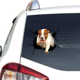 Jack Russell Terrier Dog Breeds Dogs Crack Christmas Gifts Car Vinyl Decal Sticker Window Decals, Peel and Stick Wall Decals
