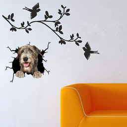 Irish Wolfhound Crack Window Decal Custom 3d Car Decal Vinyl Aesthetic Decal Funny Stickers Cute Gift Ideas Ae10677 Car Vinyl Decal Sticker Window Decals, Peel and Stick Wall Decals