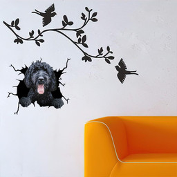 Labradoodle Dog Breeds Dogs Puppy Crack Window Decal Custom 3d Car Decal Vinyl Aesthetic Decal Funny Stickers Cute Gift Ideas Ae10711 Car Vinyl Decal Sticker Window Decals, Peel and Stick Wall Decals