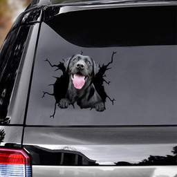 Labrador Dog Breeds Dogs Puppy Crack Window Decal Custom 3d Car Decal Vinyl Aesthetic Decal Funny Stickers Cute Gift Ideas Ae10730 Car Vinyl Decal Sticker Window Decals, Peel and Stick Wall Decals
