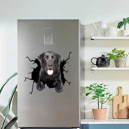 Labrador Dog Breeds Dogs Puppy Crack Window Decal Custom 3d Car Decal Vinyl Aesthetic Decal Funny Stickers Cute Gift Ideas Ae10734 Car Vinyl Decal Sticker Window Decals, Peel and Stick Wall Decals