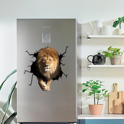 Lion Crack Window Decal Custom 3d Car Decal Vinyl Aesthetic Decal Funny Stickers Cute Gift Ideas Ae10750 Car Vinyl Decal Sticker Window Decals, Peel and Stick Wall Decals