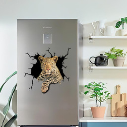 Leopard Crack Window Decal Custom 3d Car Decal Vinyl Aesthetic Decal Funny Stickers Cute Gift Ideas Ae10746 Car Vinyl Decal Sticker Window Decals, Peel and Stick Wall Decals