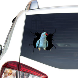 Norwegian Blue Parrot Crack Window Decal Custom 3d Car Decal Vinyl Aesthetic Decal Funny Stickers Home Decor Gift Ideas Car Vinyl Decal Sticker Window Decals, Peel and Stick Wall Decals