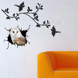 Owl Crack Window Decal Custom 3d Car Decal Vinyl Aesthetic Decal Funny Stickers Cute Gift Ideas Ae10836 Car Vinyl Decal Sticker Window Decals, Peel and Stick Wall Decals