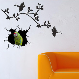 Parrot Crack Sticker Your Cute Christmas Gifts 2022 Car Vinyl Decal Sticker Window Decals, Peel and Stick Wall Decals