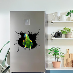 Parrot Crack Vinyl Decal Cute Stickers Mother Day Ideas Car Vinyl Decal Sticker Window Decals, Peel and Stick Wall Decals
