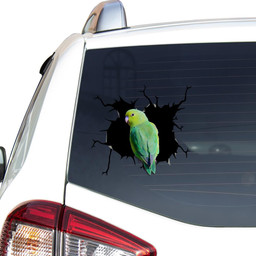 Parrot Crack Window Decal Custom 3d Car Decal Vinyl Aesthetic Decal Funny Stickers Cute Gift Ideas Ae10871 Car Vinyl Decal Sticker Window Decals, Peel and Stick Wall Decals