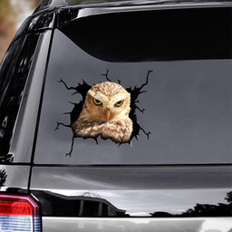 Owl Crack Window Decal Custom 3d Car Decal Vinyl Aesthetic Decal Funny Stickers Cute Gift Ideas Ae10845 Car Vinyl Decal Sticker Window Decals, Peel and Stick Wall Decals