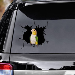 Parrot Crack Window Decal Custom 3d Car Decal Vinyl Aesthetic Decal Funny Stickers Cute Gift Ideas Ae10856 Car Vinyl Decal Sticker Window Decals, Peel and Stick Wall Decals