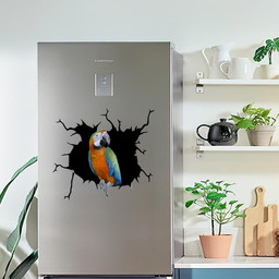 Parrot Crack Window Decal Custom 3d Car Decal Vinyl Aesthetic Decal Funny Stickers Cute Gift Ideas Ae10872 Car Vinyl Decal Sticker Window Decals, Peel and Stick Wall Decals