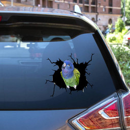 Parrot Crack Window Decal Custom 3d Car Decal Vinyl Aesthetic Decal Funny Stickers Cute Gift Ideas Ae10875 Car Vinyl Decal Sticker Window Decals, Peel and Stick Wall Decals 12x12IN 2PCS