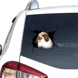 Rabbit Crack Window Decal Custom 3d Car Decal Vinyl Aesthetic Decal Funny Stickers Cute Gift Ideas Ae10965 Car Vinyl Decal Sticker Window Decals, Peel and Stick Wall Decals