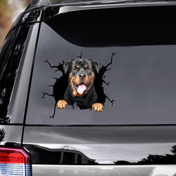 Rottweiler Crack Stickers For Scrapbooking Funny Memes Label Paper Gifts For Girlfriend Car Vinyl Decal Sticker Window Decals, Peel and Stick Wall Decals