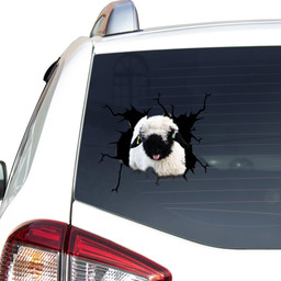 Sheep Crack Window Decal Custom 3d Car Decal Vinyl Aesthetic Decal Funny Stickers Home Decor Gift Ideas Car Vinyl Decal Sticker Window Decals, Peel and Stick Wall Decals