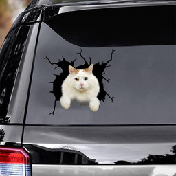 Turkish Van Cat Crack Window Decal Custom 3d Car Decal Vinyl Aesthetic Decal Funny Stickers Home Decor Gift Ideas Car Vinyl Decal Sticker Window Decals, Peel and Stick Wall Decals