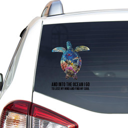 Turtle Crack Vinyl Car Decals For Cars Cool Transparent Sticker Christmas Gifts Car Vinyl Decal Sticker Window Decals, Peel and Stick Wall Decals