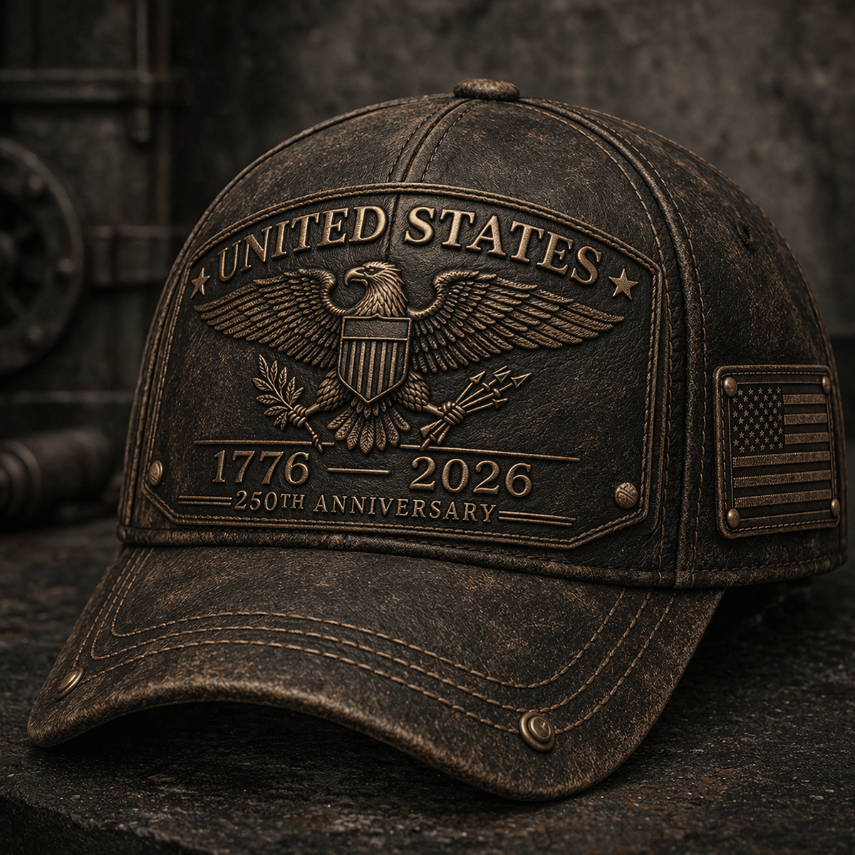 United States Eagle 1776–2026 Printed Cap, 250th Anniversary Patriotic ...
