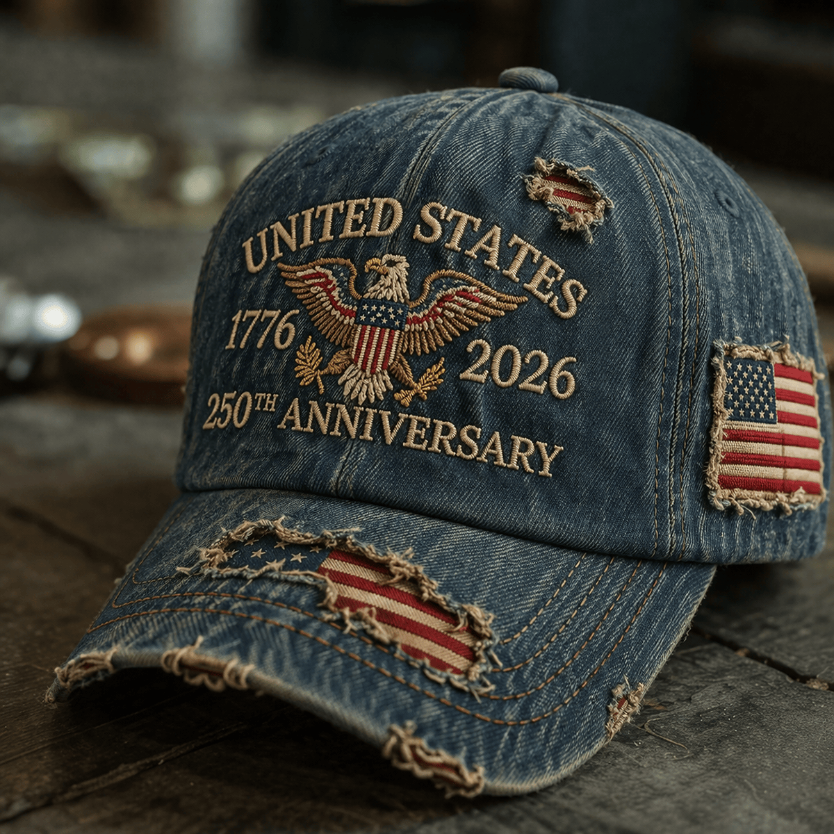 United States 1776 2026 250th Anniversary Eagle American Flag Printed ...