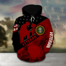 Armed Forces Army Military VVA Vietnam Veterans Day Gift For Father Dad Christmas Hoodie
