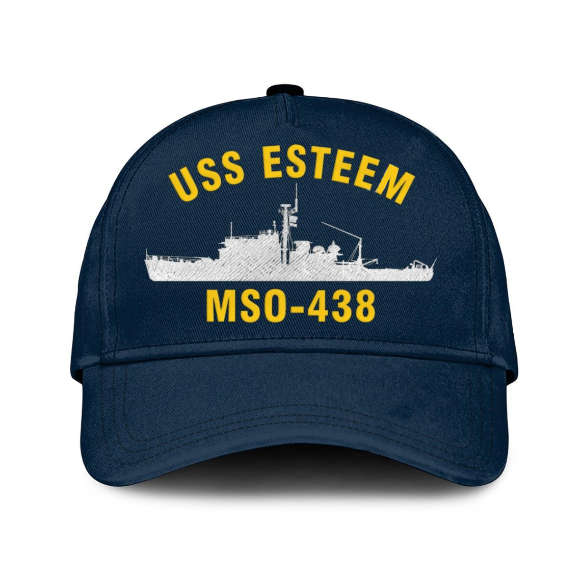 Uss Esteem Mso-438 Classic Baseball Cap, Custom Embroidered Us Navy ...
