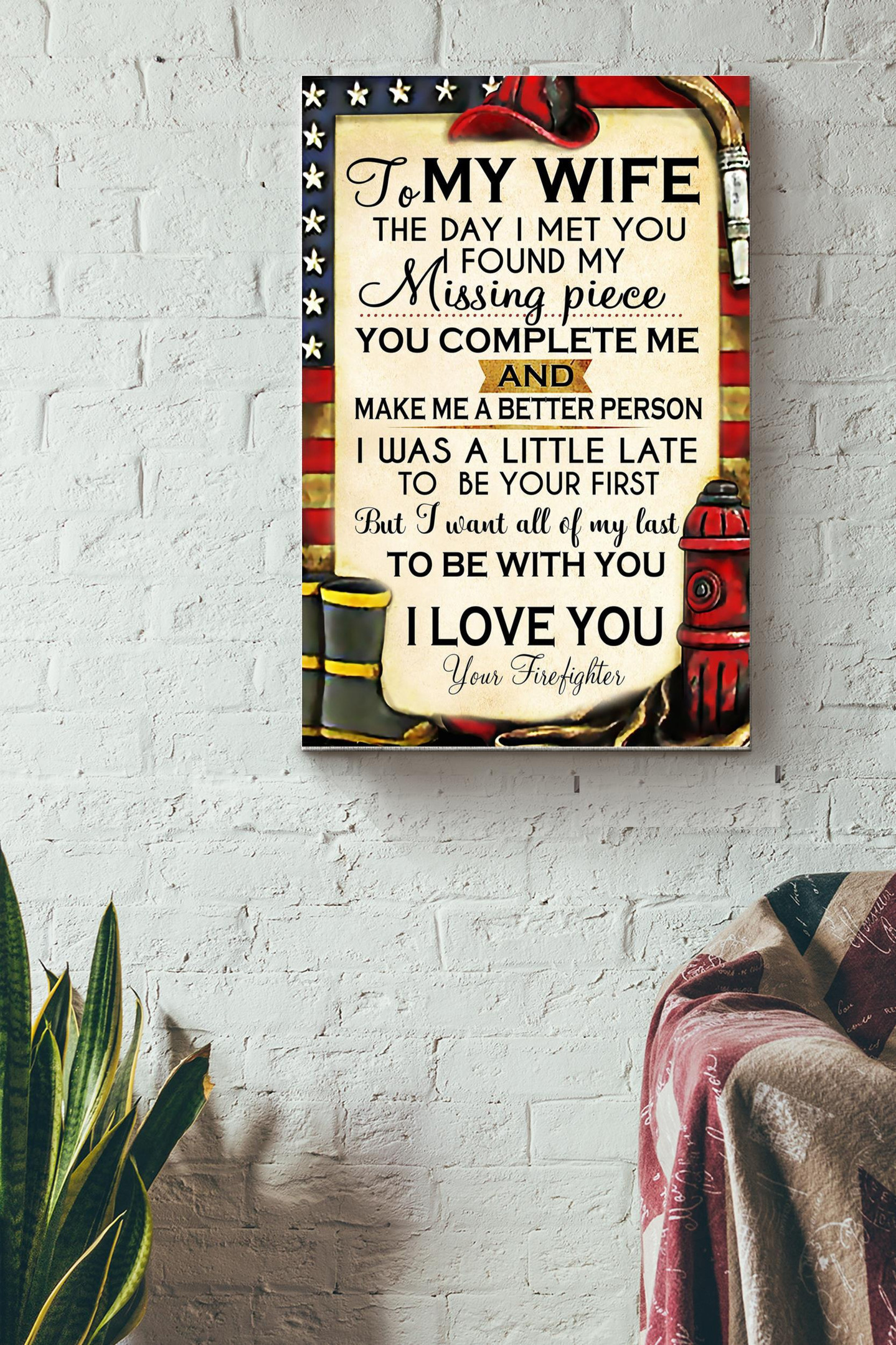 To My Wife The Day I Met You I Found You Missing Piece Canvas Love ...