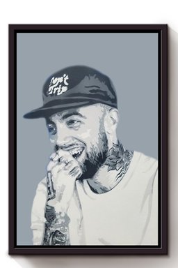 Mac Miller Canvas Celebrity Gift For Mac Miller Fan, Death Anniversary Of Mac Miller, Pop Fan Framed Canvas Framed Prints, Canvas Paintings Framed Matte Canvas 8x10