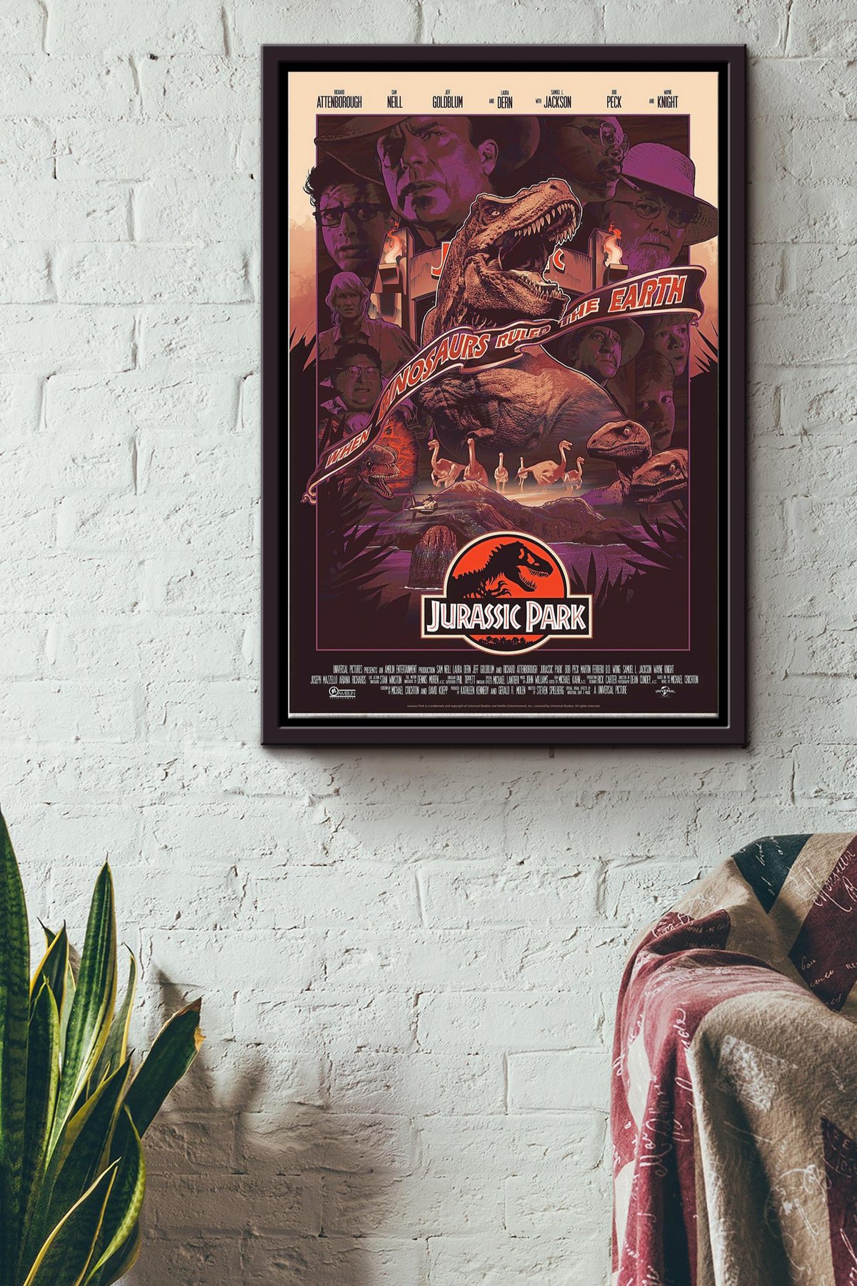 Jurassic Park Dinosaur Ruled The Earth For Fan Canvas Framed Matte Canvas Framed Matte Canvas 8x10