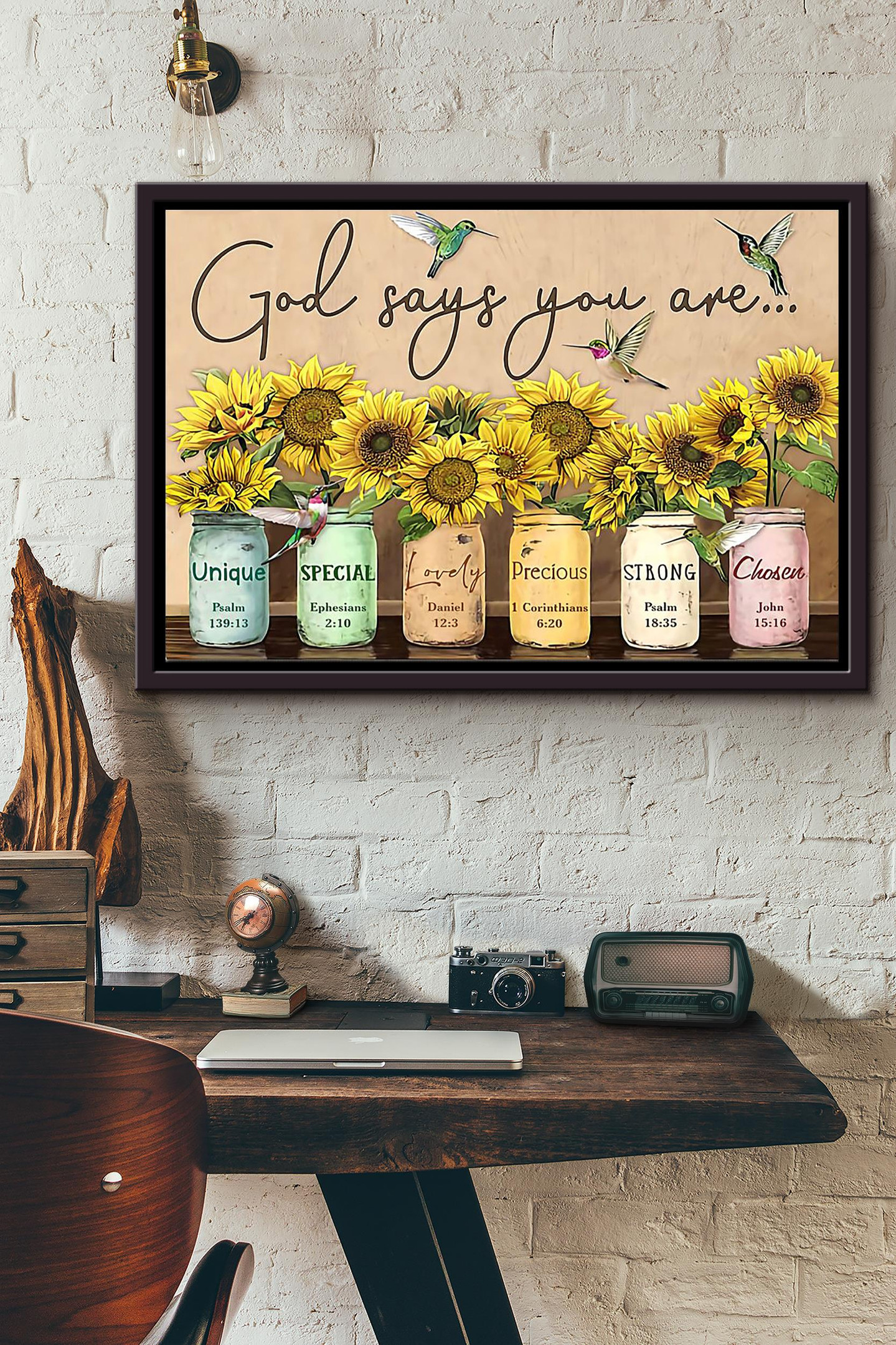 Christian God Says You Are n Framed Matte Canvas | Aeticon - Aeticon