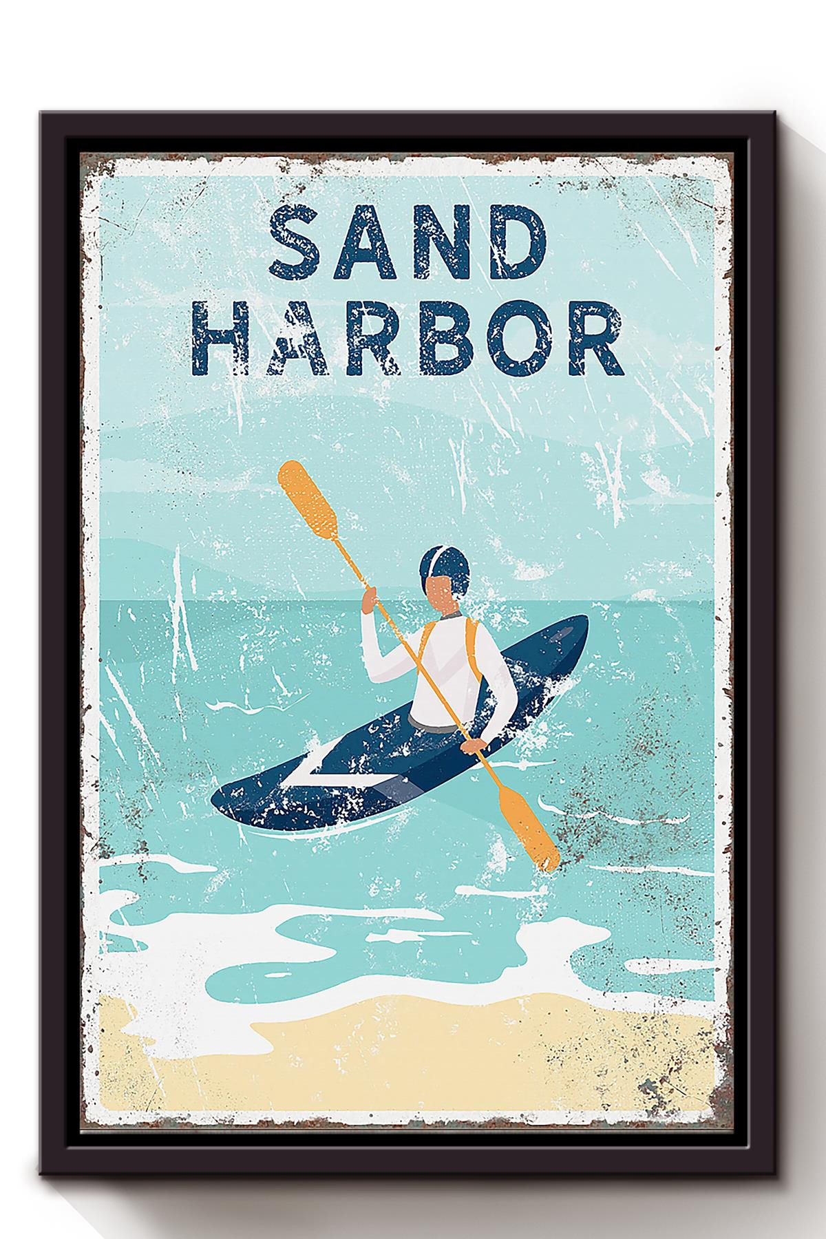 Rowing Sand Harbor For Rowing Lover Beach House Decor Birthday Gift ...