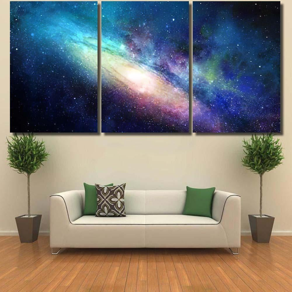 Galaxies Stars Space Starry Sky Galaxy Sky and Space Canvas Print Panel ...