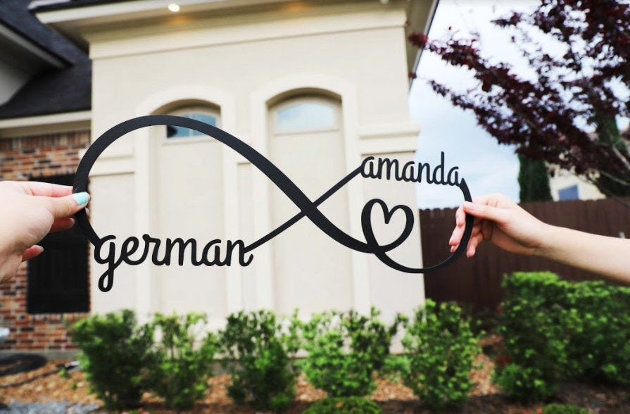 Custom Name Infinity Love Sign, Infinity Sign With Name, Personalized ...