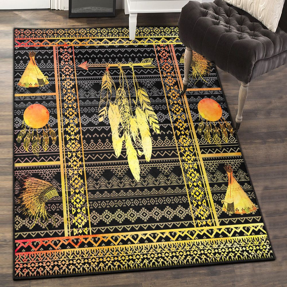 Native American Native American Rug Rectangle Rugs Washable Area Rug ...