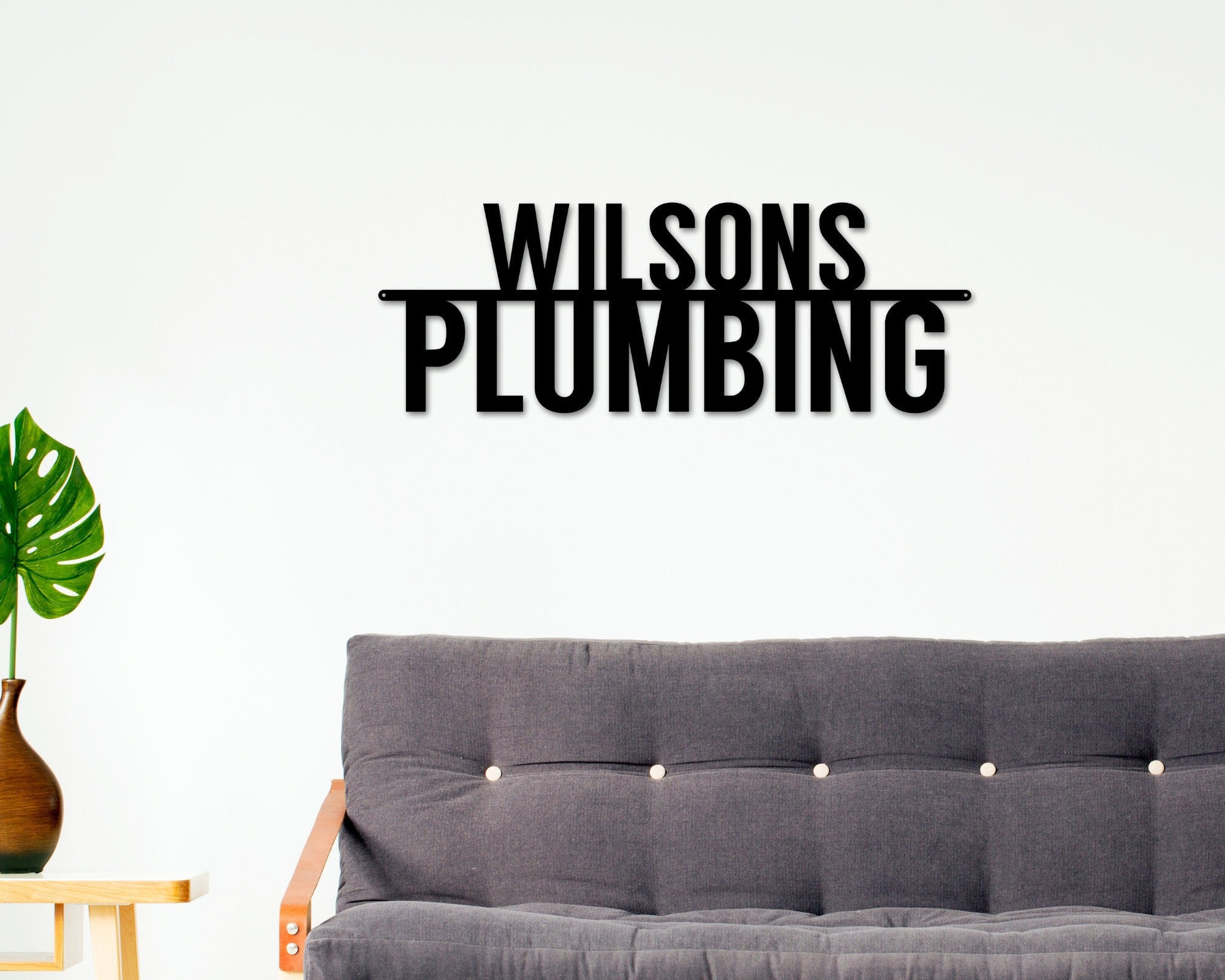 Christmas Gift, Plumber Sign, Small Business Sign, Plumber Gift, Metal ...
