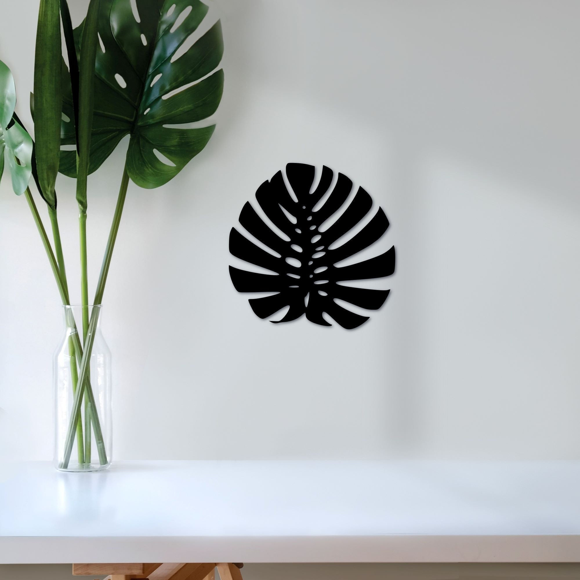 Metal Monstera Leaf For The Wall Palm Tree Decor Palm Leaf Art Tropical ...