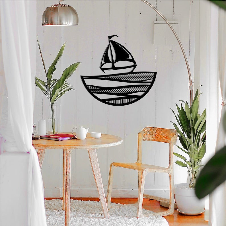 Ship Decora Sailing Ship Wall Decor Sailing Boat Nautical Decor Navy Decor Marine ...