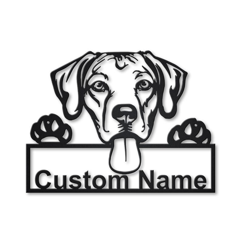 Personalized Rhodesian Ridgeback Dog Metal Sign Art Custom Rhodesian R ...