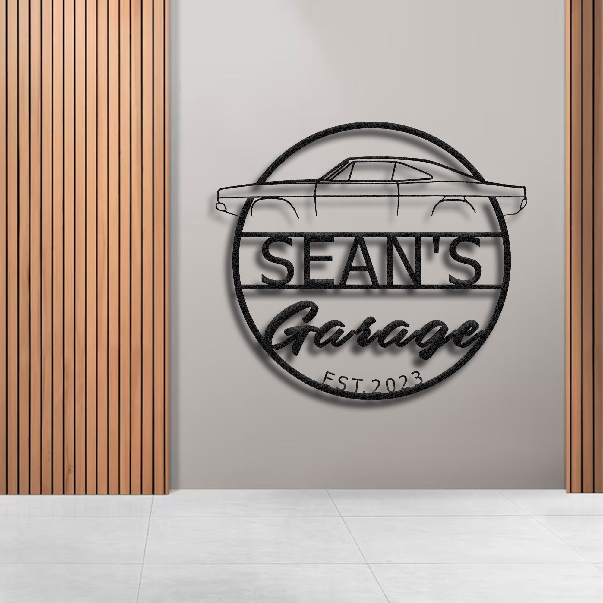 Custom 1969 Charger Theme Metal Wall Sign , Custom 1969 Charger Metal ...