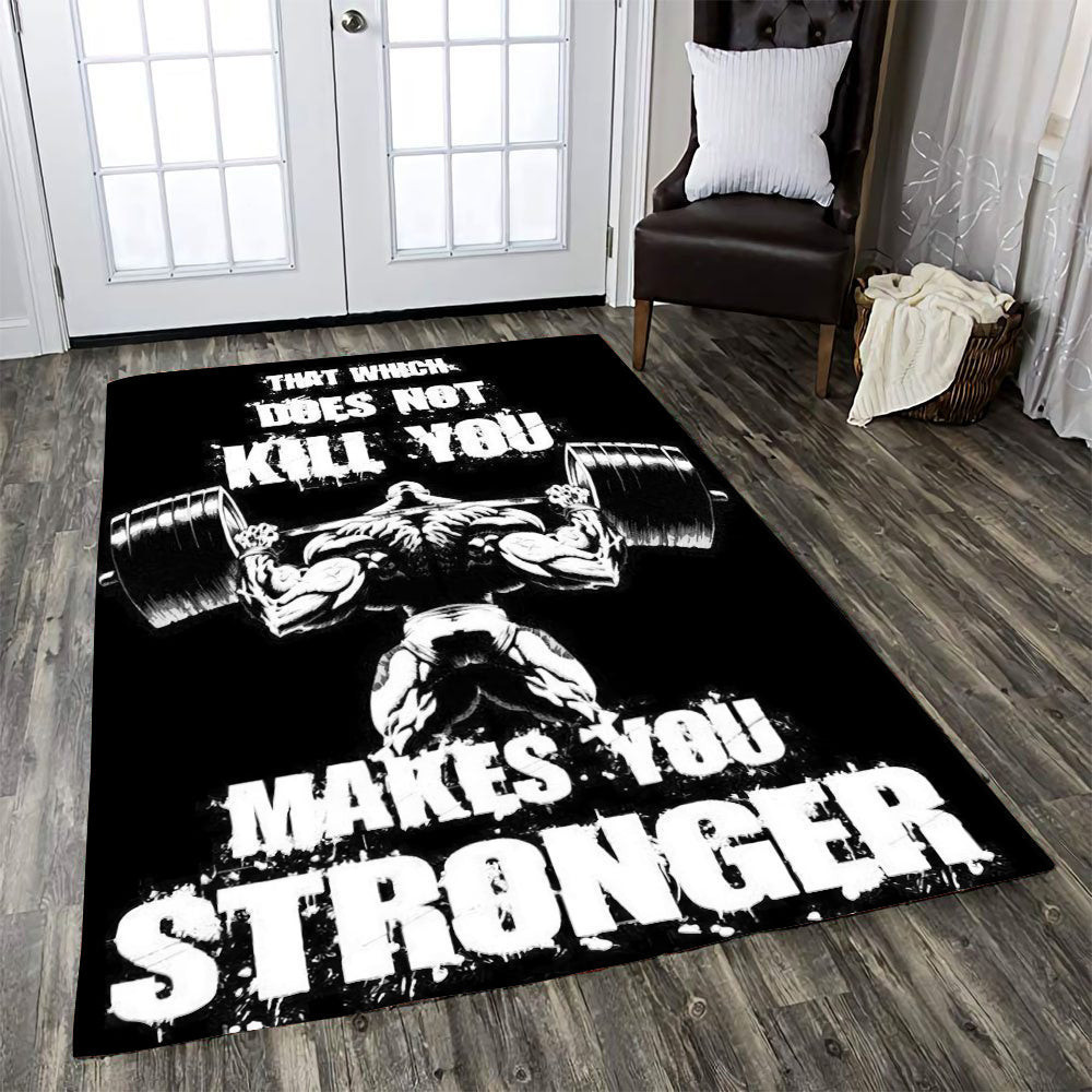 Home Gym Motivational Area Rug Gym Carpet - Aeticon