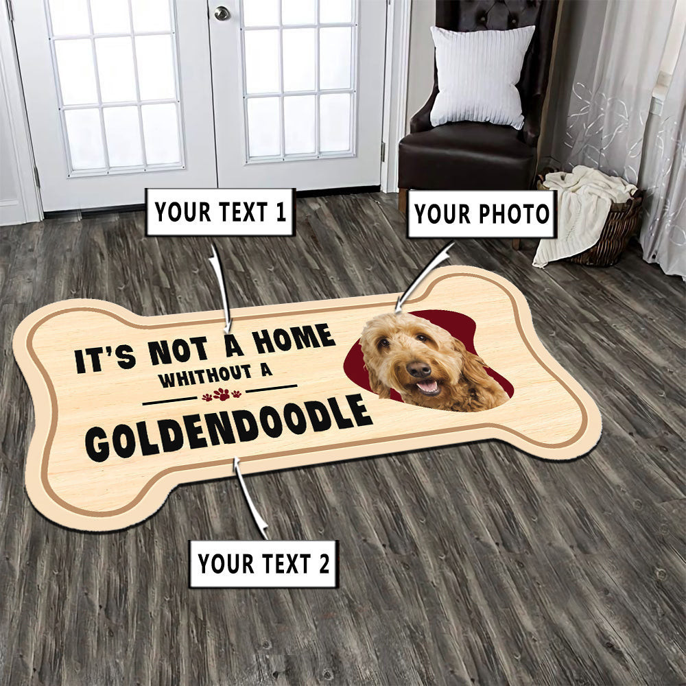 Personalized Dog Bone Custom Shape Photo Rug Carpet Rugs For Dining Ro ...