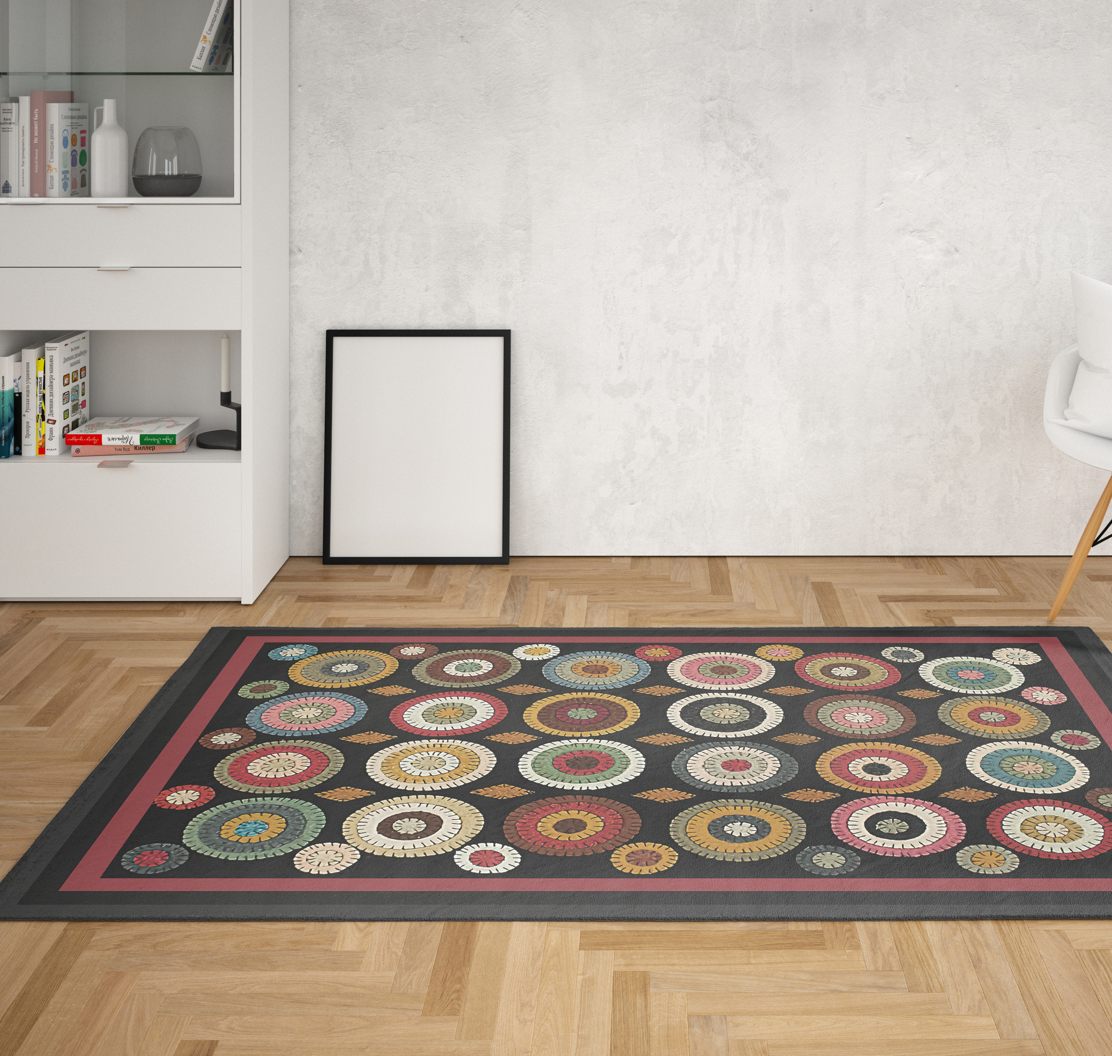 Modern Homespice Decor Penny Coin Rug Rectangle Rugs Washable Area Rug ...