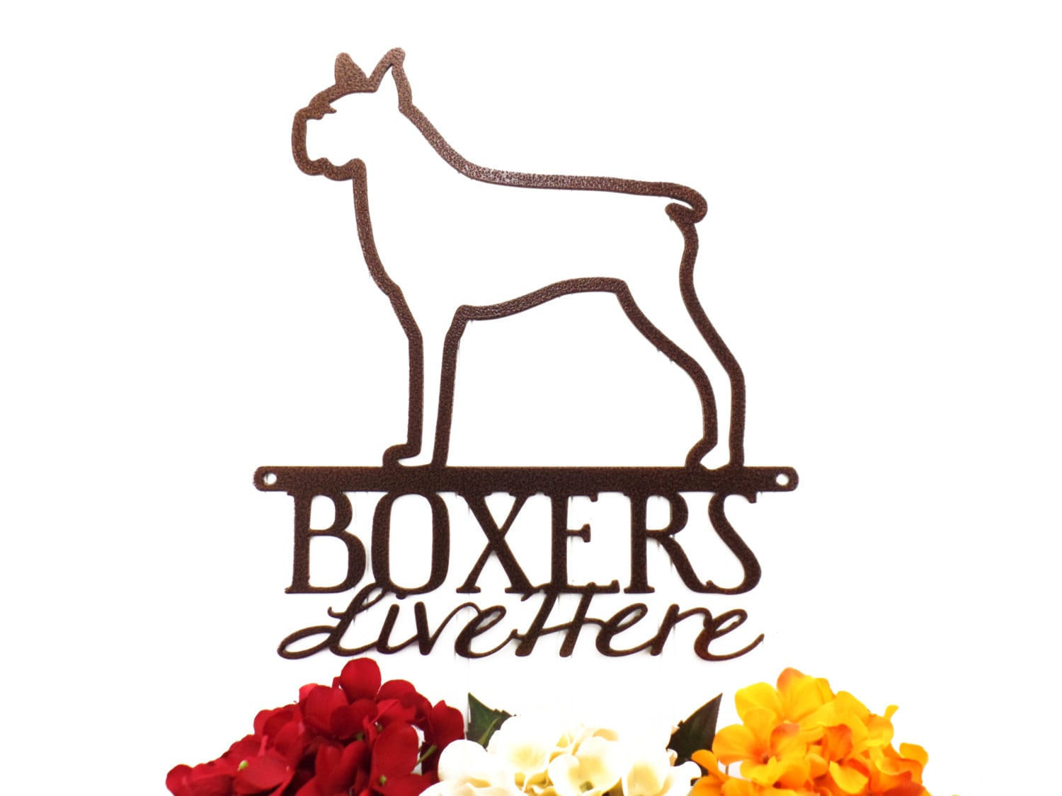 Boxer Dog Metal Sign Outdoor Sign Dog Mom Gift Laser Cut Steel ...