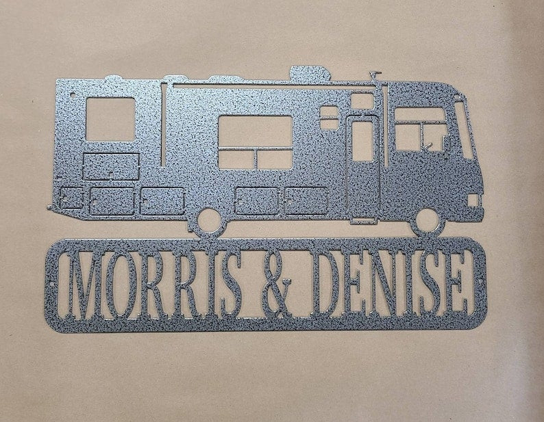 Personalized Motorhome Sign Personalized Motorhome Metal Decor Rv Sign ...
