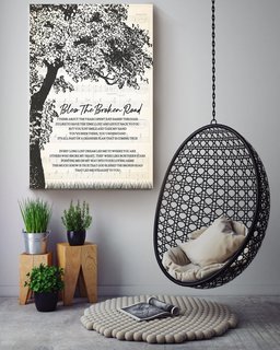 Bless The Broken Road Lyrics Dark Tree For Rascal Flatts Fan Canvas Gallery Painting Wrapped Canvas Framed Prints, Canvas Paintings Wrapped Canvas 24x36