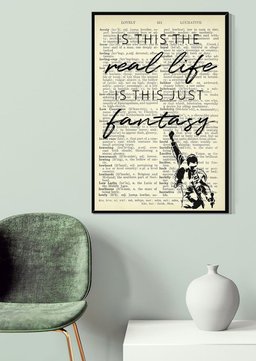 Bohemian Rhapsody Song Dictionary For Queen Fan Canvas Gallery Painting Wrapped Canvas Framed Prints, Canvas Paintings Framed Matte Canvas 8x10